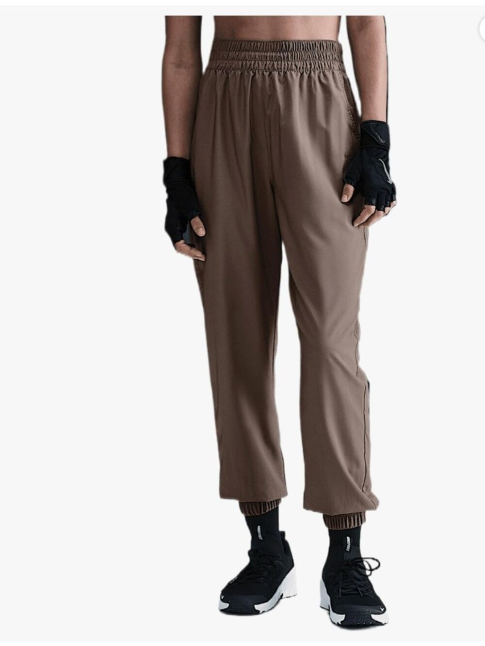 Nike One Women's Dri-FIT High-Waisted 7/8 Joggers Mink Brown